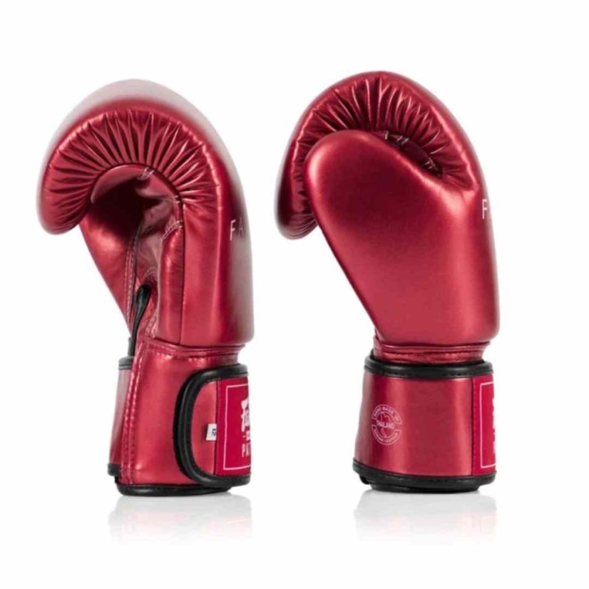 Fairtex BGV22 Metallic boxkesztyű – piros - Kesztyű súlya w Oz: 12oz