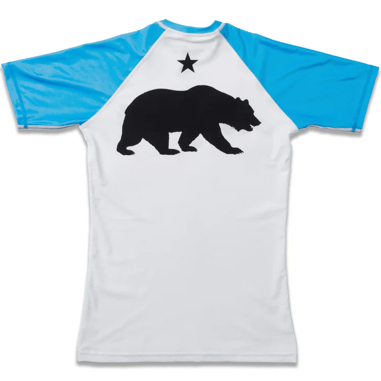 Női Grizzly Rashguard REVGEAR SS – kék - Méret: XL
