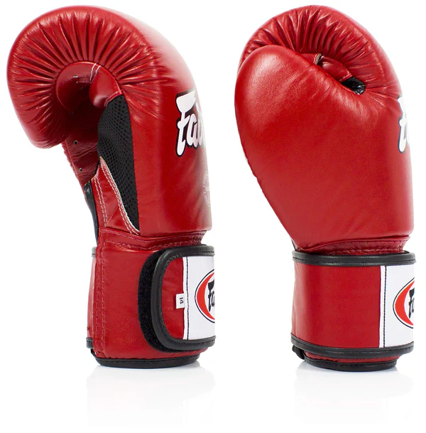 Boxerské rukavice Fairtex Breathable BGV1BR - Červená