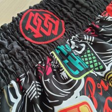 Muay Thai šortky PRiDEorDiE Stickers