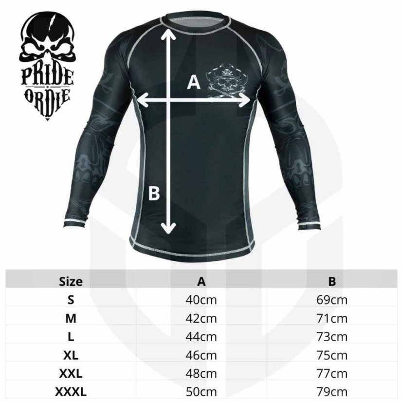 Rashguard PRiDEorDiE Unleashed v.2 - Wielkość: M