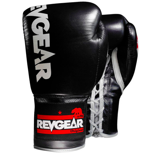 Mănuși de box profesionale REVGEAR F1 Competitor - negre - Greutatea mănușilor în Oz: 10oz