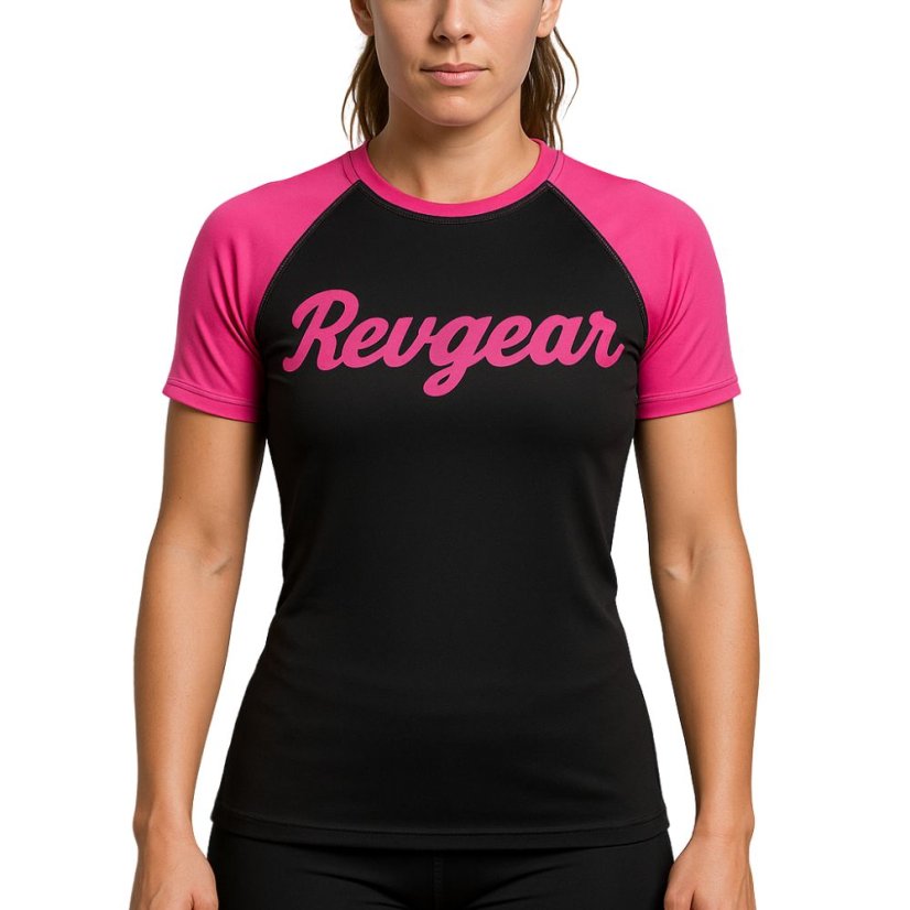 Grizzly Rashguard REVGEAR SS pentru femei – roz - Mărime: XL