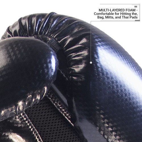 Boxerské rukavice REVGEAR Pinnacle - černá/šedá - Váha rukavic: 14oz