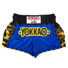 YOKKAO Original Muay Thai Shorts Gold - Electric Blue