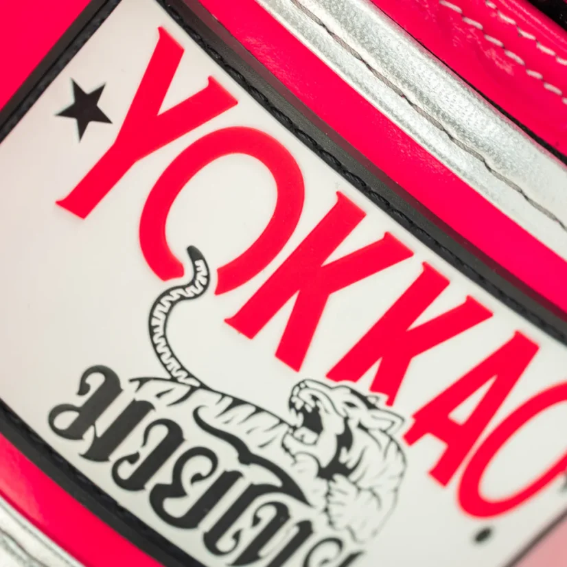 YOKKAO Original Silver rękawice bokserskie – fuksja