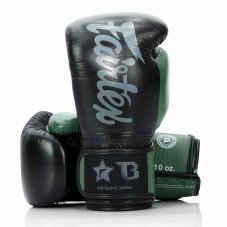 Boxerské rukavice Fairtex - Booster FXB BG V2 - čierna/zelená