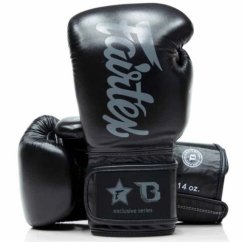 Boxerské rukavice Fairtex FXB BG V2 - černá/šedá