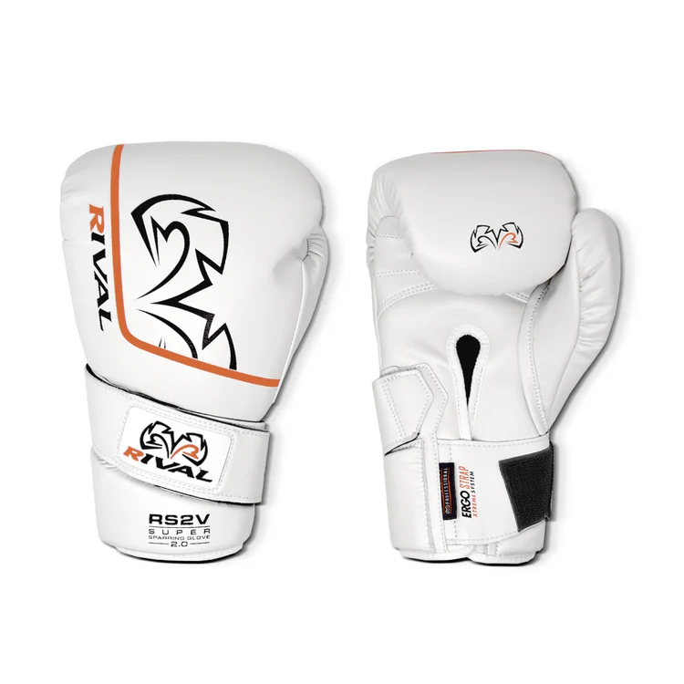 Boxing gloves RIVAL RS2V 2.0 Super - white - Weight of gloves: 12oz