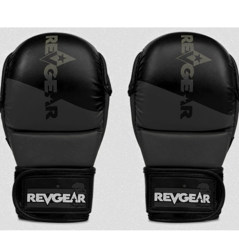 MMA sparingové rukavice REVGEAR Pinnacle P4 - čierna/sivá