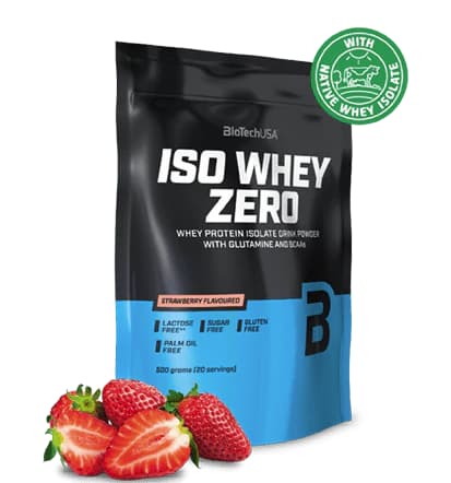 BioTech USA Iso Whey Zero 500g - Flavour: Strawberry