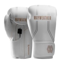 HAYABUSA Mayweather Contender Boxing Gloves – White/Gold