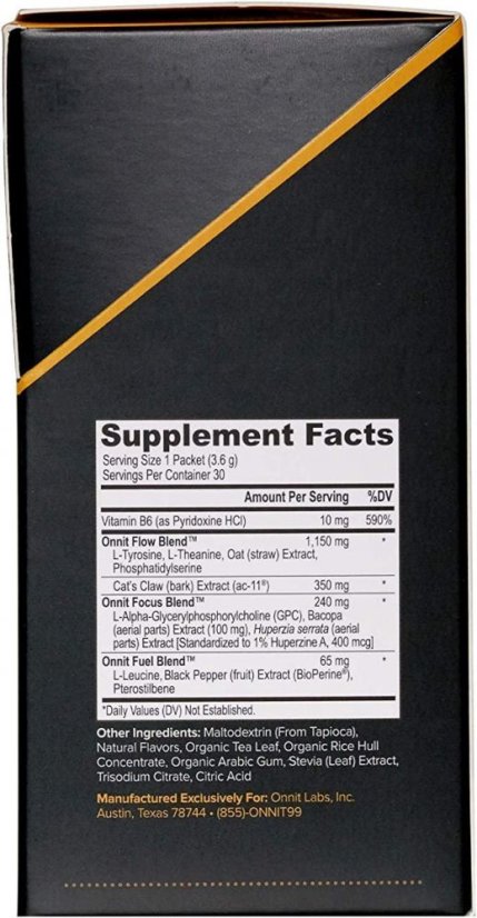 ONNIT, Alpha Brain Instant Memory & Focus