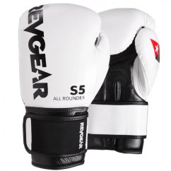 Boxerské rukavice REVGEAR S5 All Rounder - biela/čierna