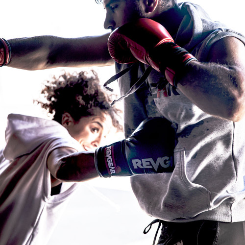 Mănuși de box profesionale REVGEAR F1 Competitor - negre - Greutatea mănușilor în Oz: 10oz