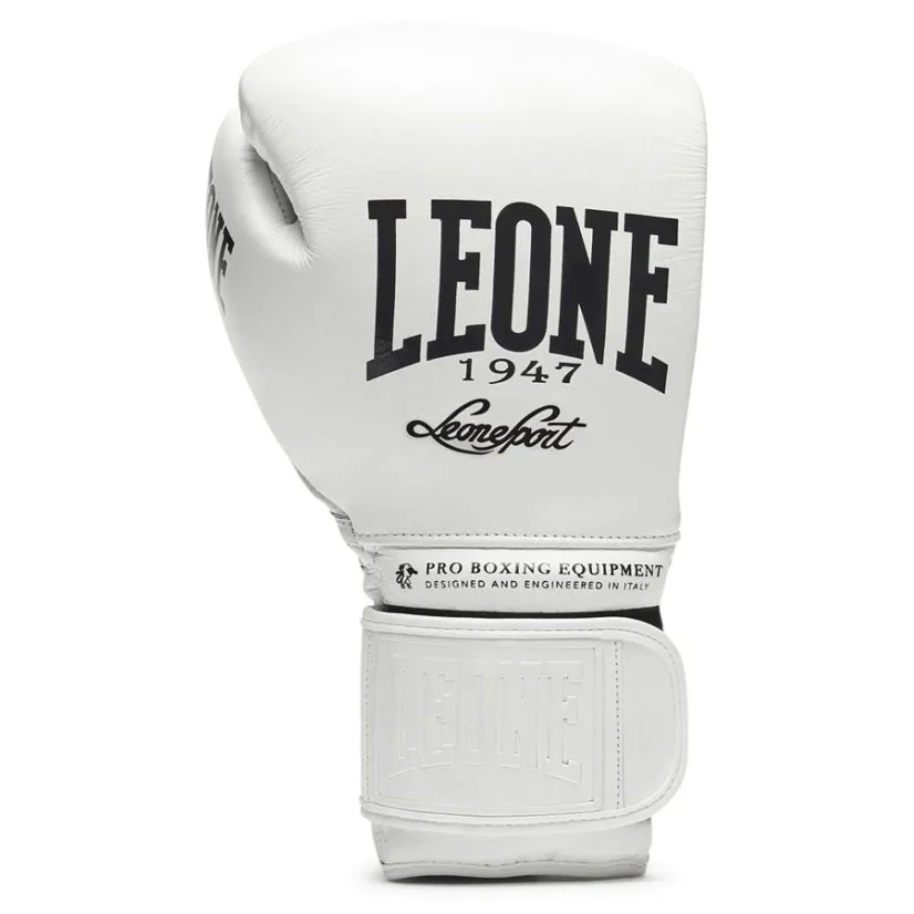 Mănuși de box Leone The Greatest GN111 - albe - Greutatea mănușilor în Oz: 16oz