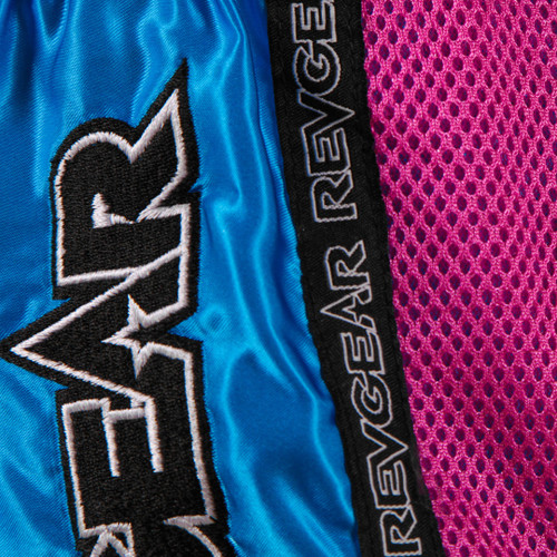 Muay Thai shorts REVGEAR Legends Koi - blue/pink