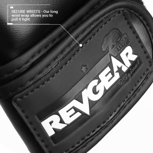 MMA Mănuși REVGEAR Pinnacle P4 - negru/gri - Mărime: M