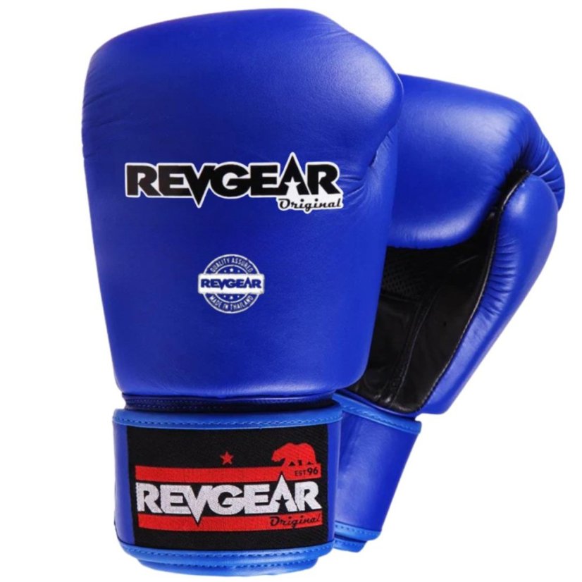 RevGear Original Thai Boxing Gloves – Blue - Weight of gloves: 16oz