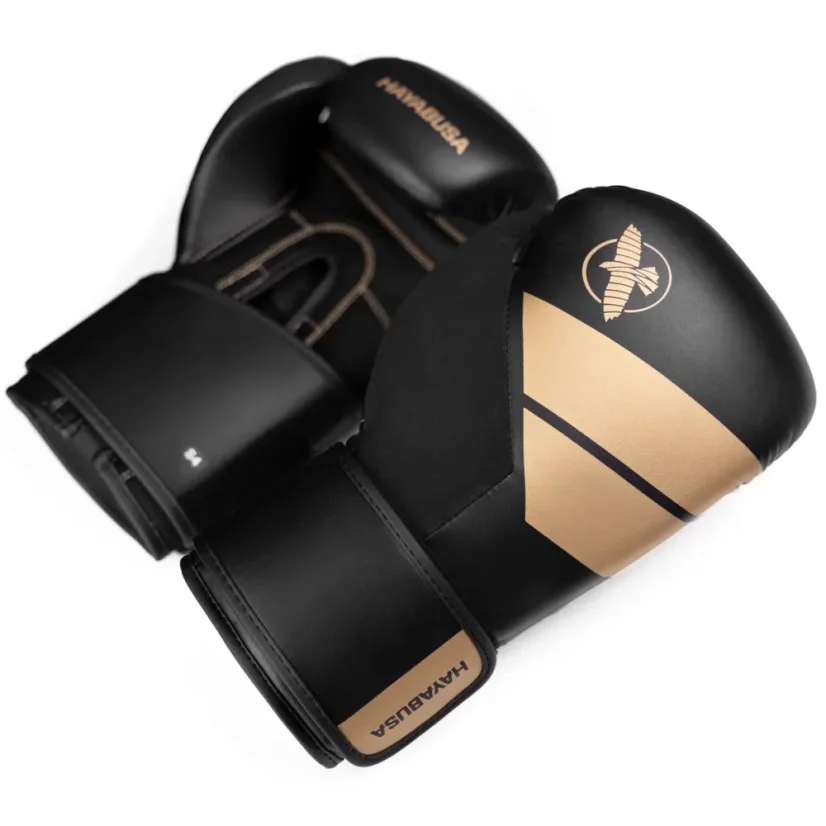Hayabusa S4 boxerské rukavice – černá/zlatá