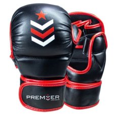 Rękawice MMA REVGEAR Premier Deluxe - czarny/czerwony
