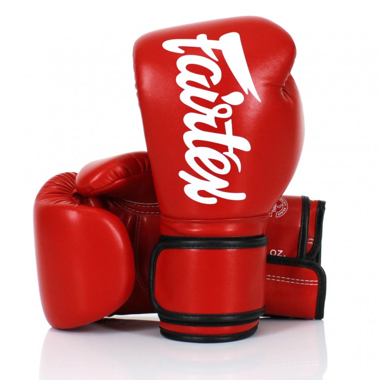 Boxing gloves Fairtex BGV14 - red - Weight of gloves: 14oz