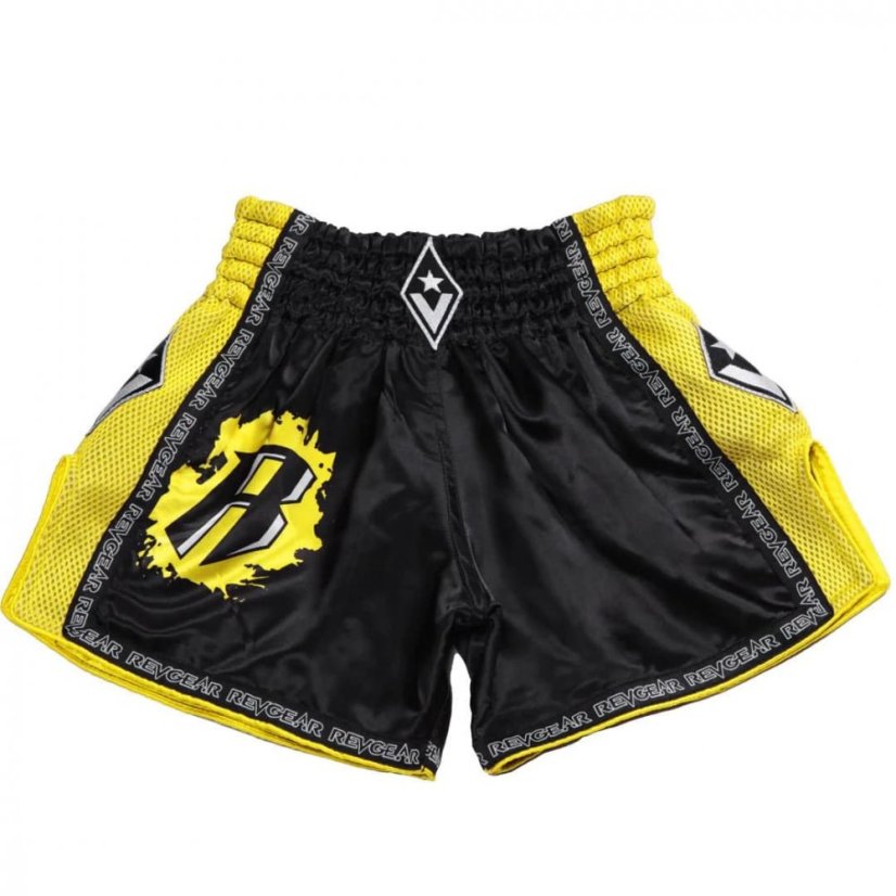 Dziecięce spodenki Muai Thay Shorts REVGEAR Ranked - żółte