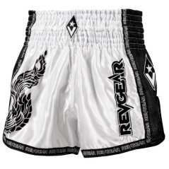 Muay Thai šortky REVGEAR Legends Valhalla - bílá/černá