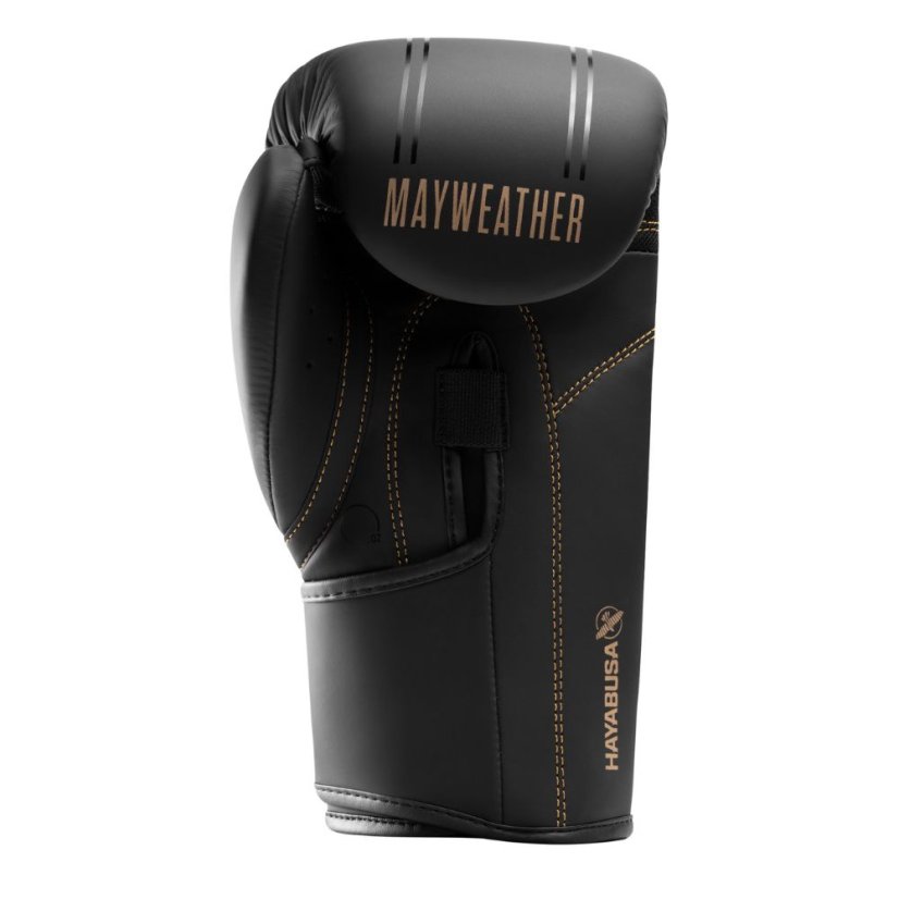 Mănuși de box HAYABUSA Mayweather Contender – negru/auriu - Greutatea mănușilor în Oz: 16oz