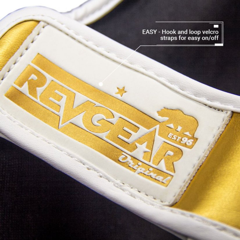 REVGEAR Pinnacle P4 Lábszárvédők - fehér/arany