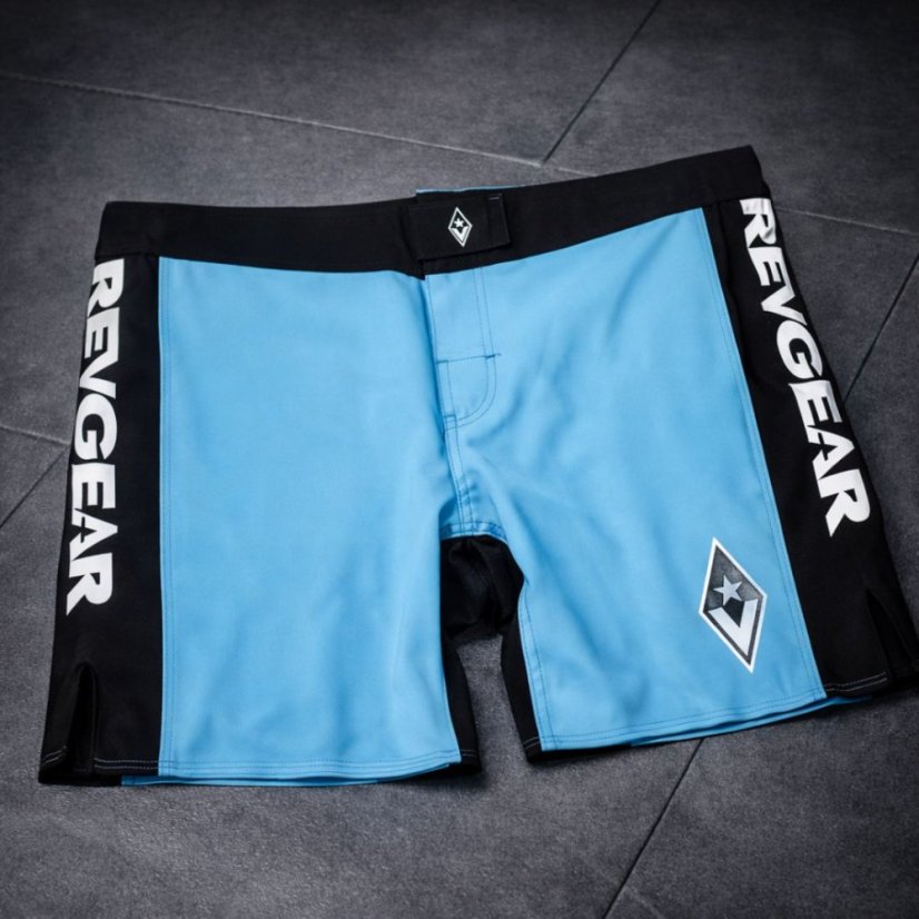 Revgear Stealth Hybrid MMA šortky – světle modrá/černá - Velikost: S