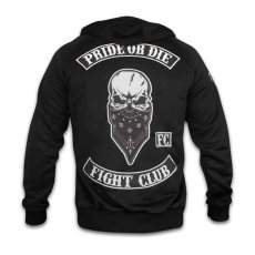 PRiDEorDiE Fight Club Herren Zip Hoodie – Schwarz