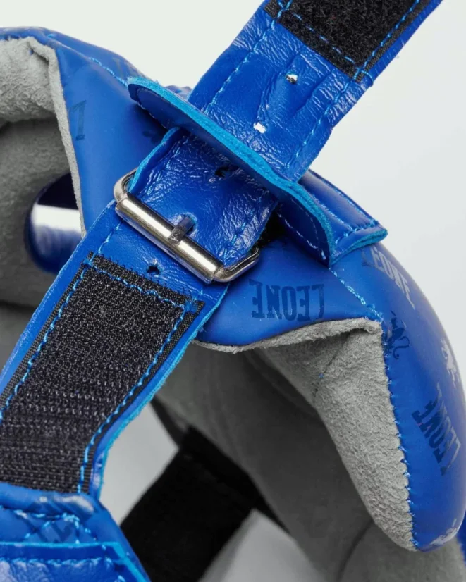 Kask Bokserski Leone CS445 DNA – niebieski - Wielkość: M