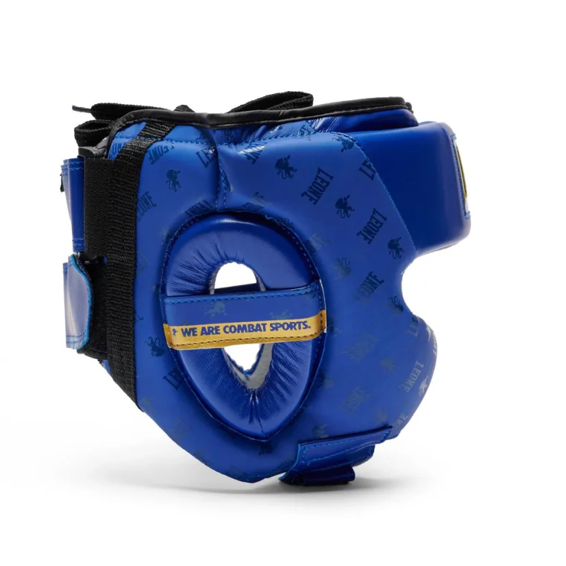 Kask Bokserski Leone CS445 DNA – niebieski - Wielkość: M