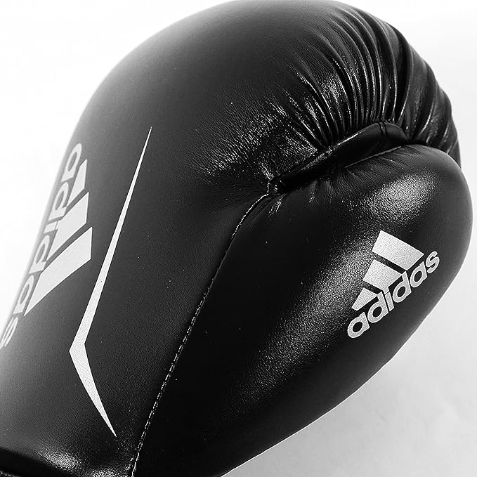 ADIDAS Speed ​​100 Boxing Gloves - Black/White - Weight of gloves: 10oz