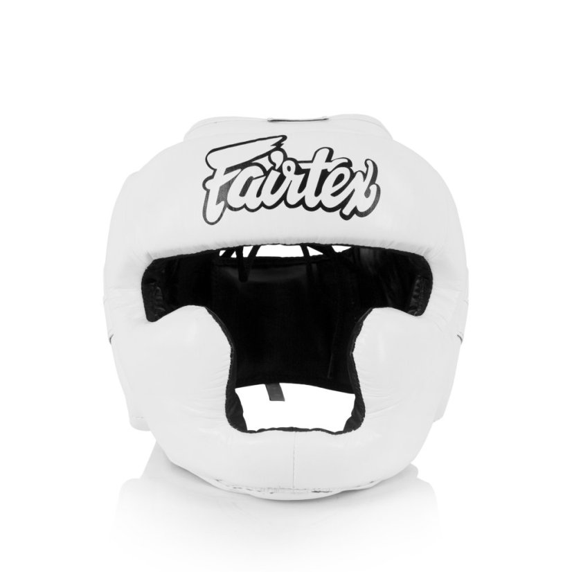 Fairtex HGK15 dziecięcy kask bokserski do Muay Thai – biały