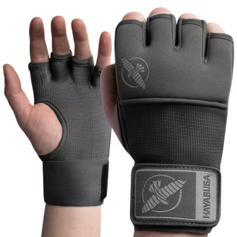 Bandaje rapide Hayabusa Deluxe Quick Wraps - Wielkość: M, Kolor: Szary
