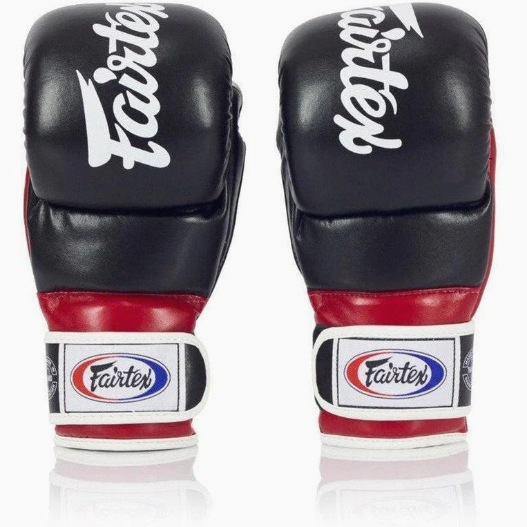 MMA Gloves Fairtex FGV18 Super Sparring Grappling 7 oz - Size: XL