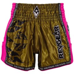 Muay Thai šortky REVGEAR Legends Spirit - zlatá/ružová