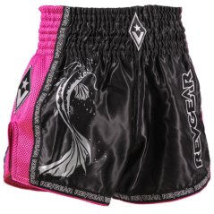 Muay Thai šortky REVGEAR Legends Koi - černá/růžová