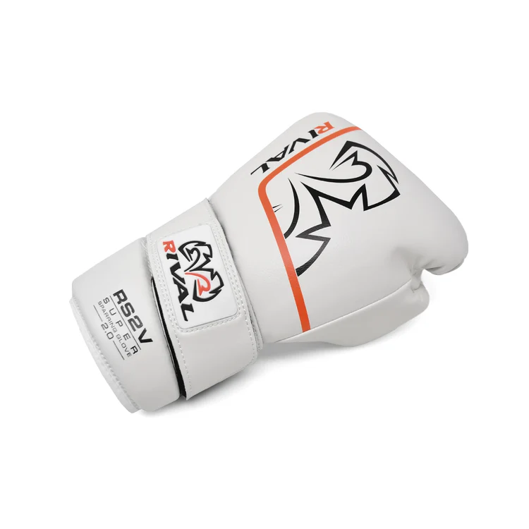 Boxing gloves RIVAL RS2V 2.0 Super - white - Weight of gloves: 12oz