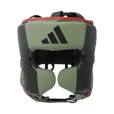 Adidas Combat 50 Kask bokserski – zielony/czarny