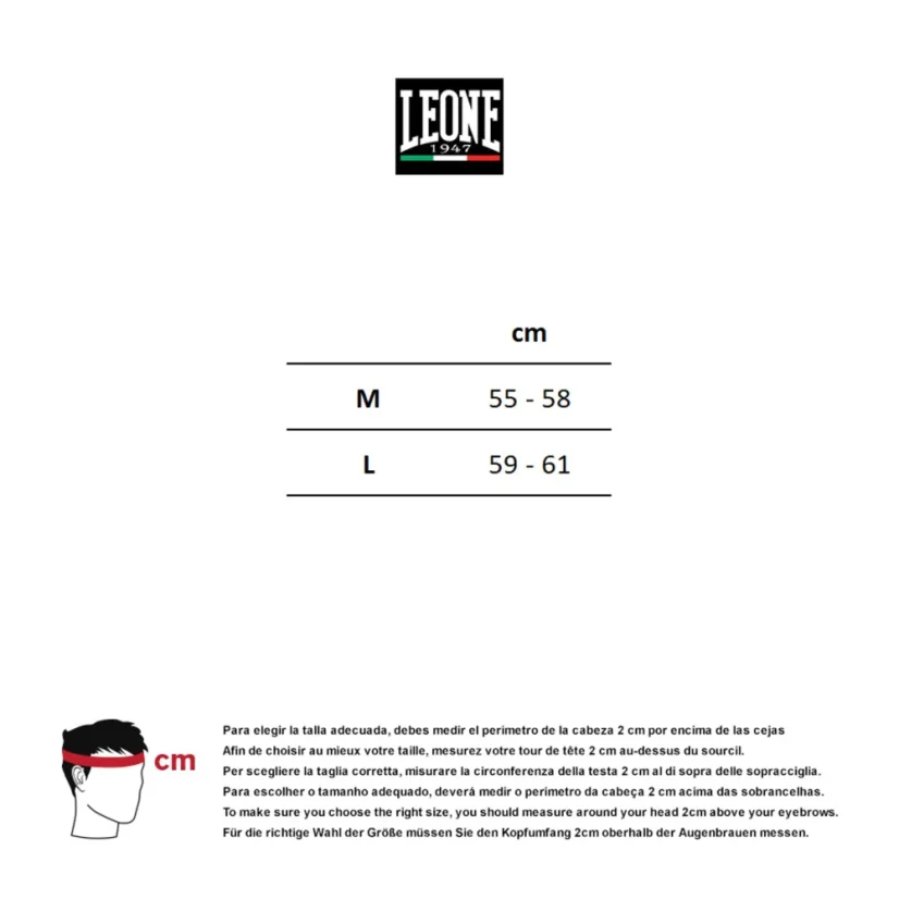 Kask bokserski Leone CS445 DNA – czerwony
