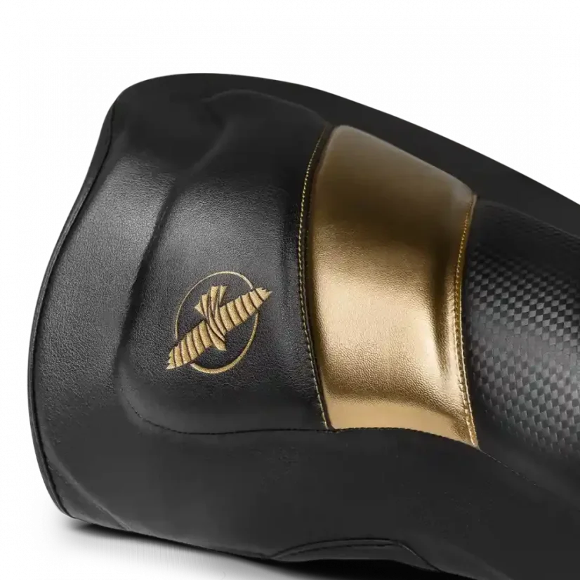 Hayabusa T3 Stringing Shinguards black/gold