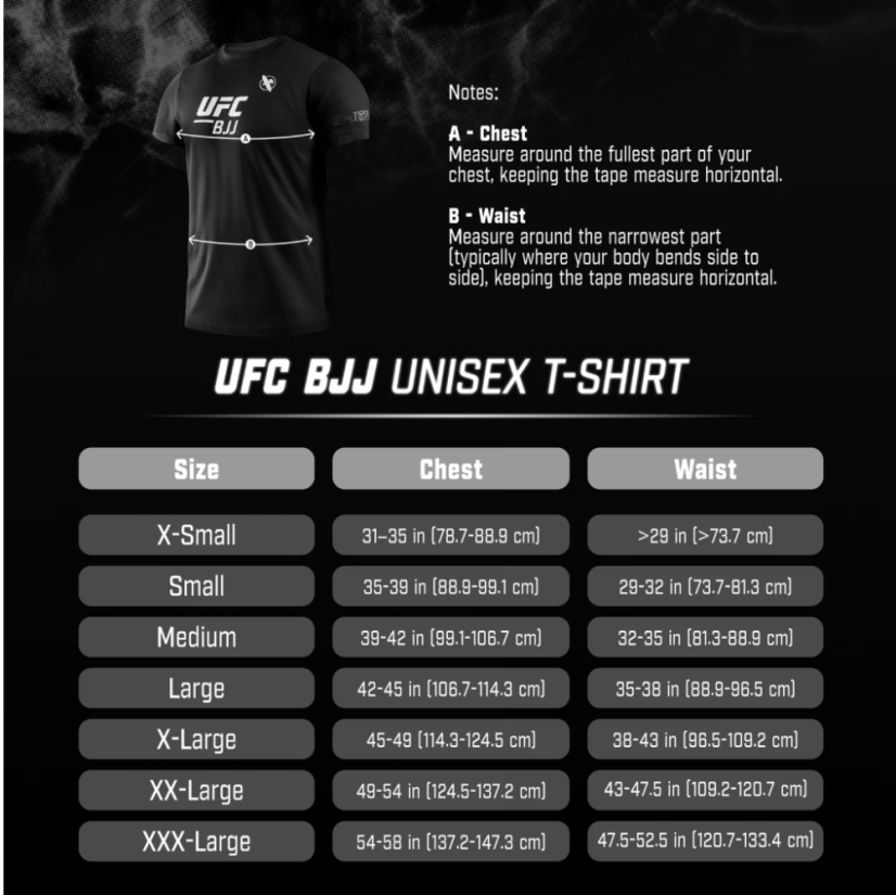 Hayabusa UFC BJJ tričko unisex – čierna