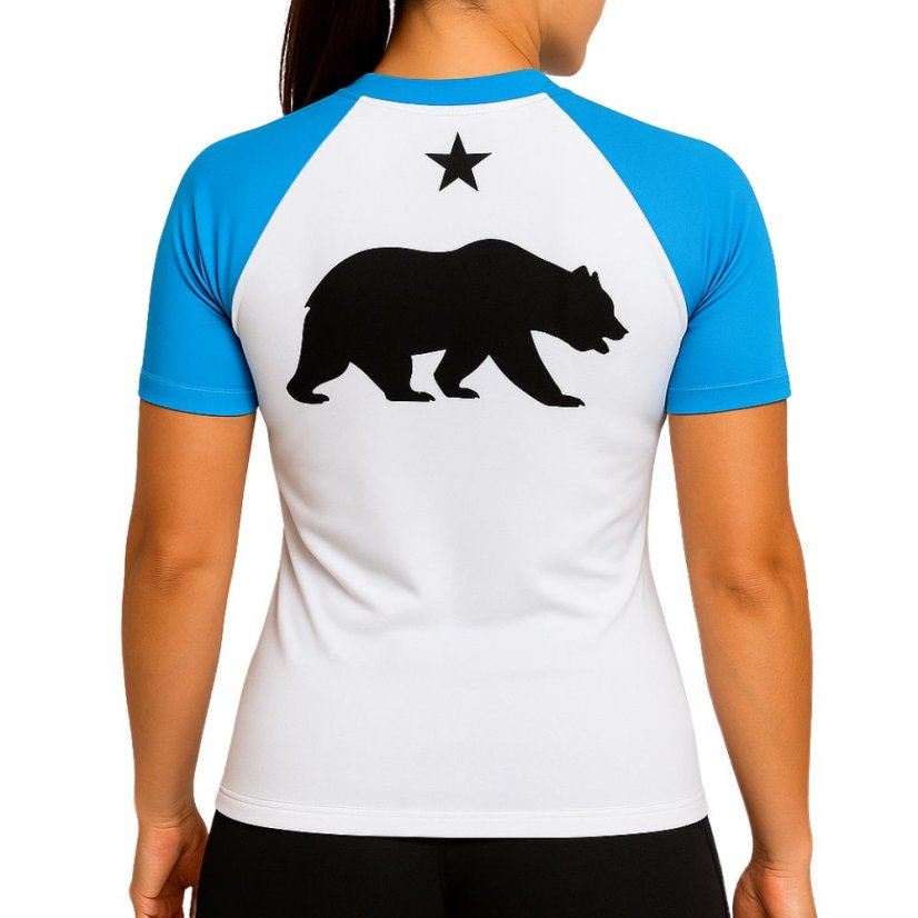 Női Grizzly Rashguard REVGEAR SS – kék - Méret: XL
