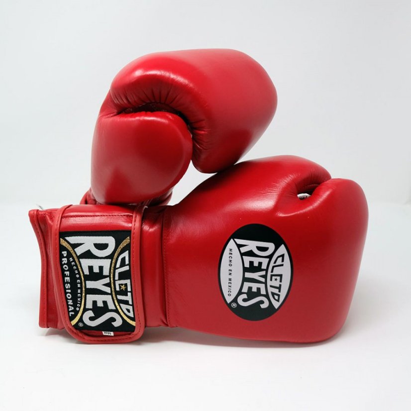 Cleto Reyes Velcro boxing gloves - red