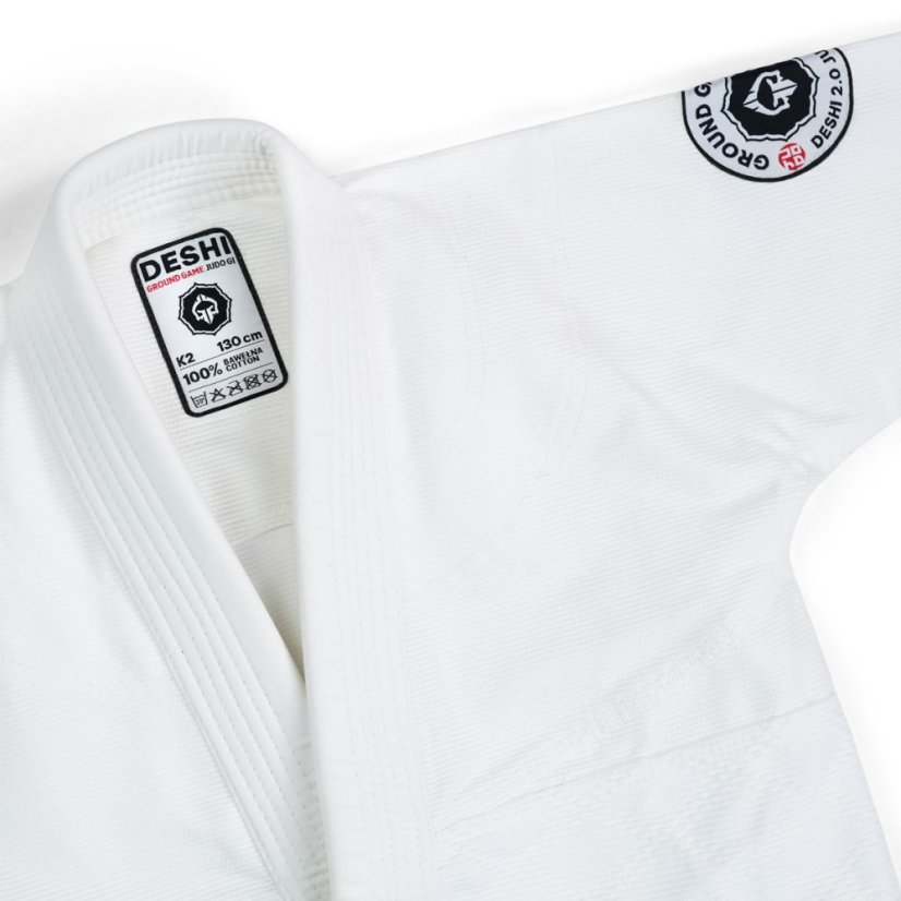 Ground Game Deshi 2.0 Kids Judo Gi – White