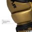 MMA sparingové rukavice REVGEAR Pinnacle P4 - černá/zlatá - Velikost: S