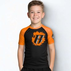 Children's Rashguard REVGEAR with short sleeves - orange